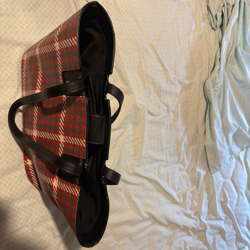Champs Classic Red and Black Checkered Tote - Picture 10 of 11